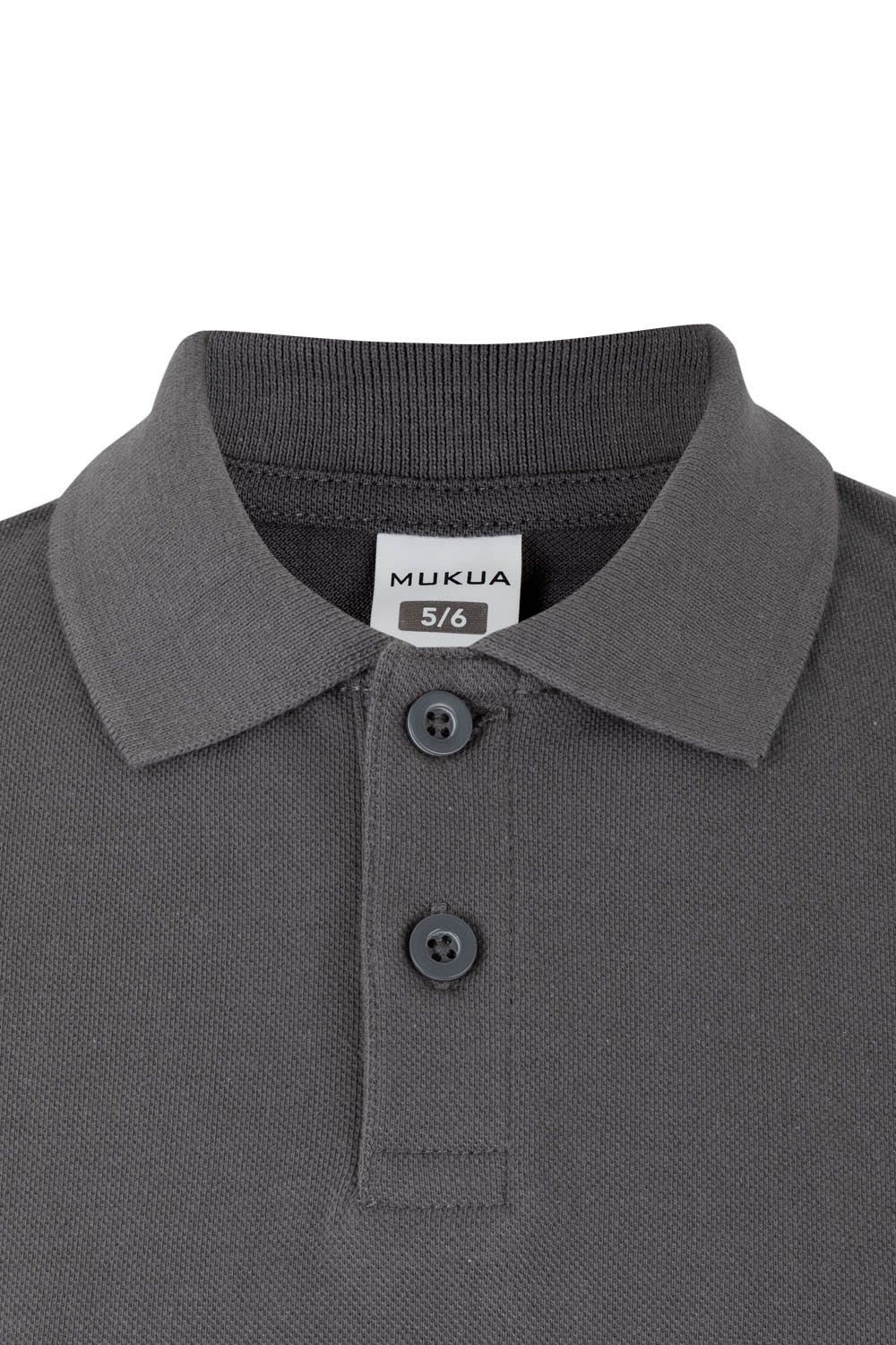 PS200KC.POLO MANGA CORTA KIDS DARK GREY 1/2