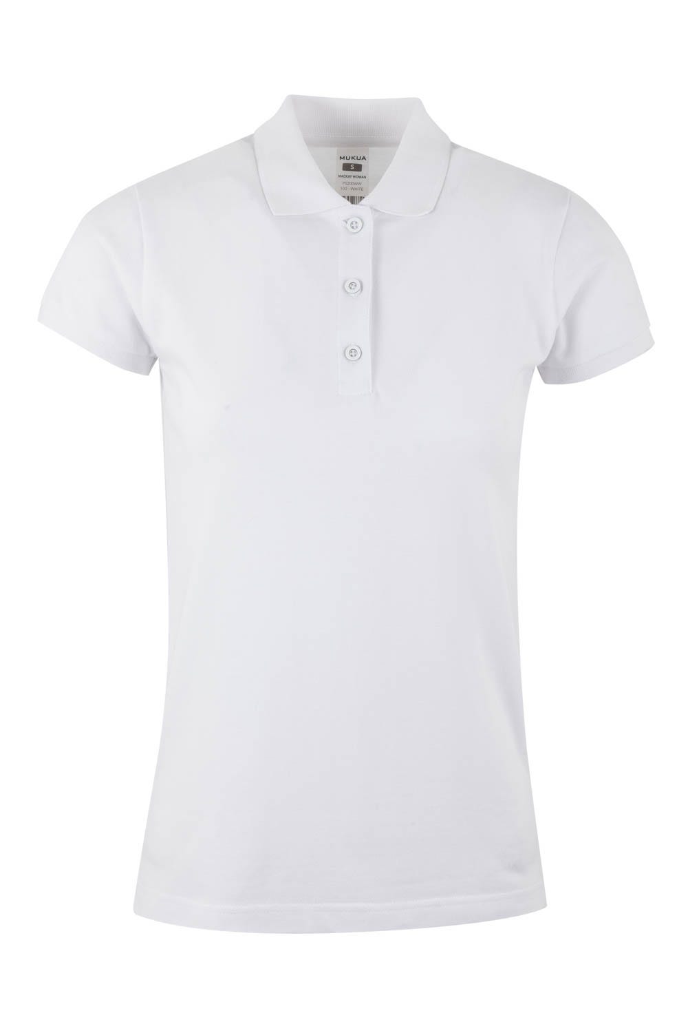 PS200WW.POLO MANGA CORTA MUJER WHITE 2XL