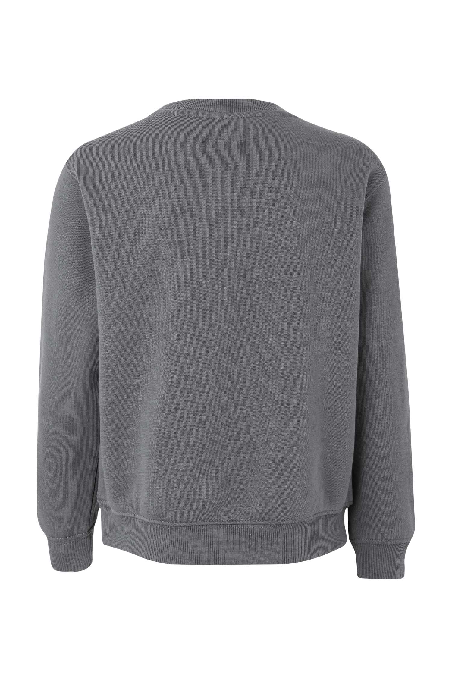 SC270K.SUDADERA CUELLO REDONDO KIDS DARK GREY 1/2