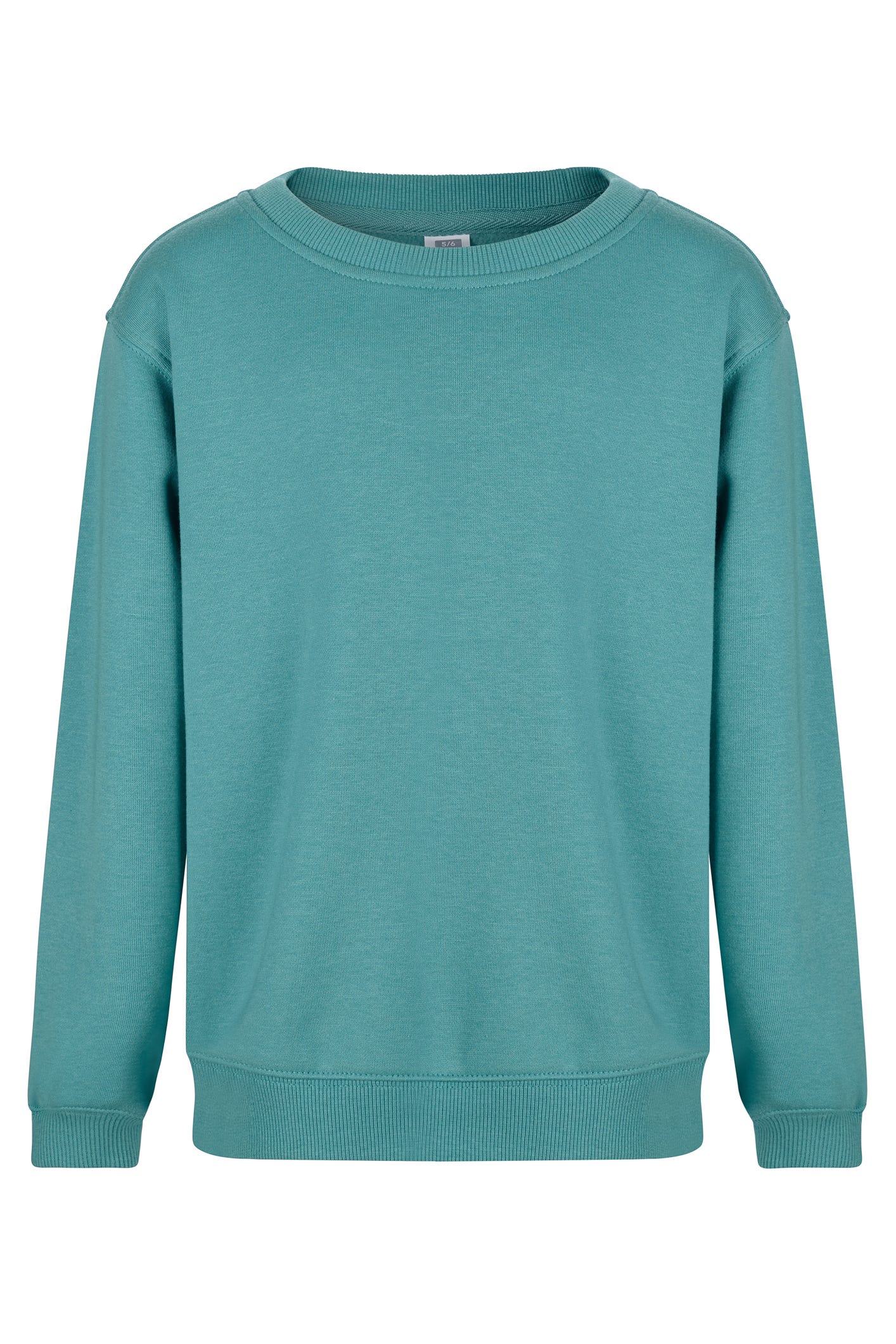 SC270K.SUDADERA CUELLO REDONDO KIDS TEAL 1/2