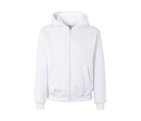 SF270K.SUDADERA CREM/CAPUCHA KIDS WHITE 1/2