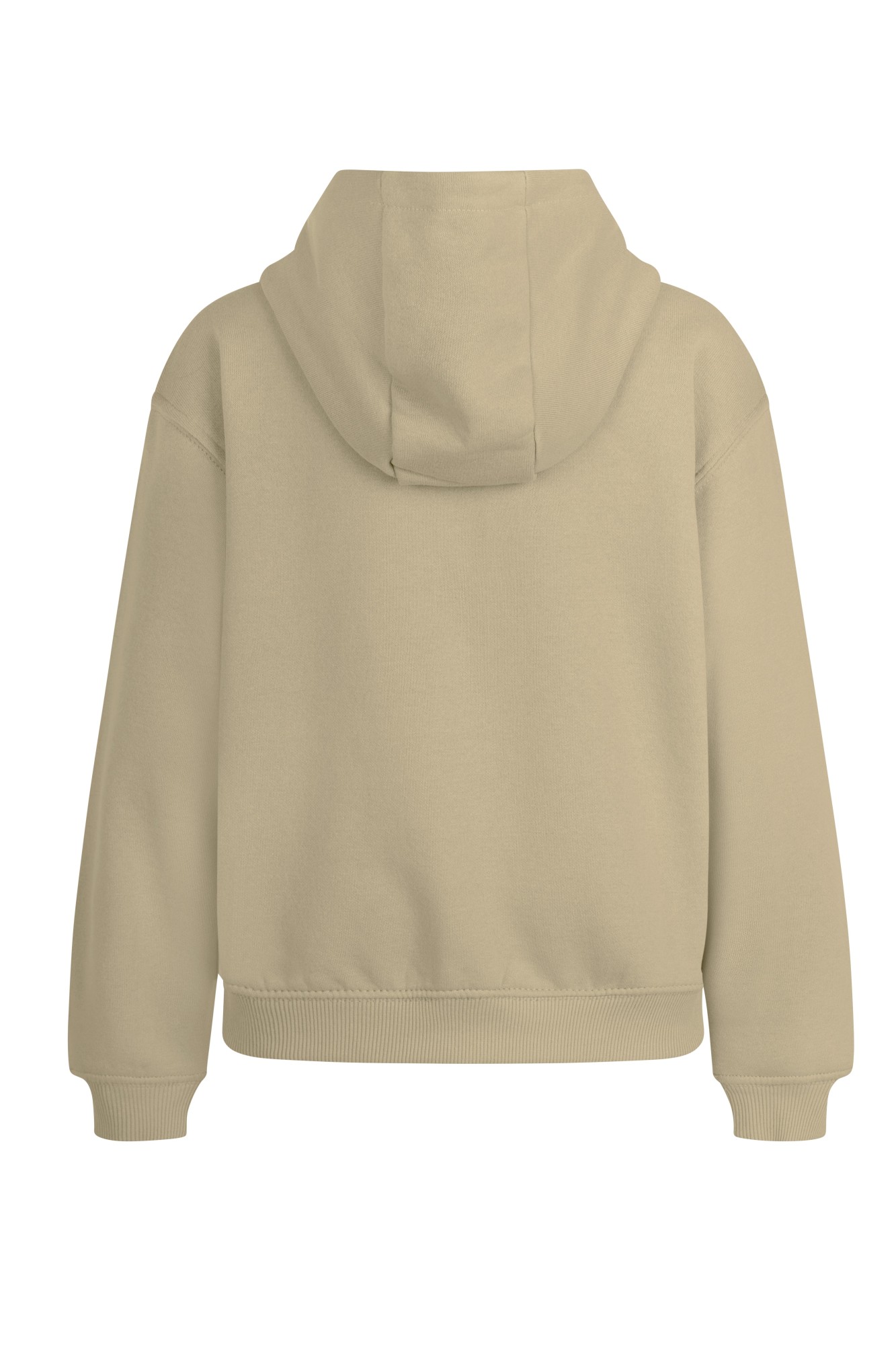 SF270K.SUDADERA CREM/CAPUCHA KIDS LATTE 1/2