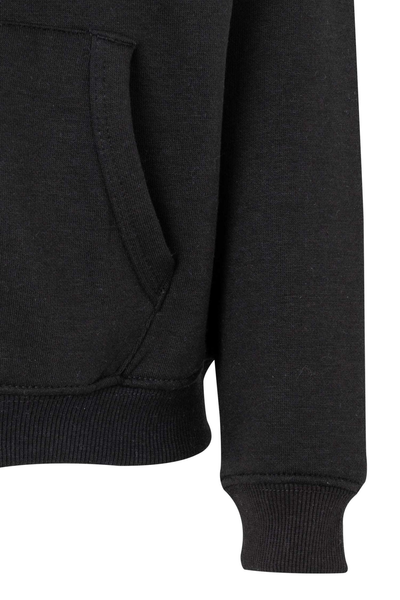 SF270K.SUDADERA CREM/CAPUCHA KIDS BLACK 1/2