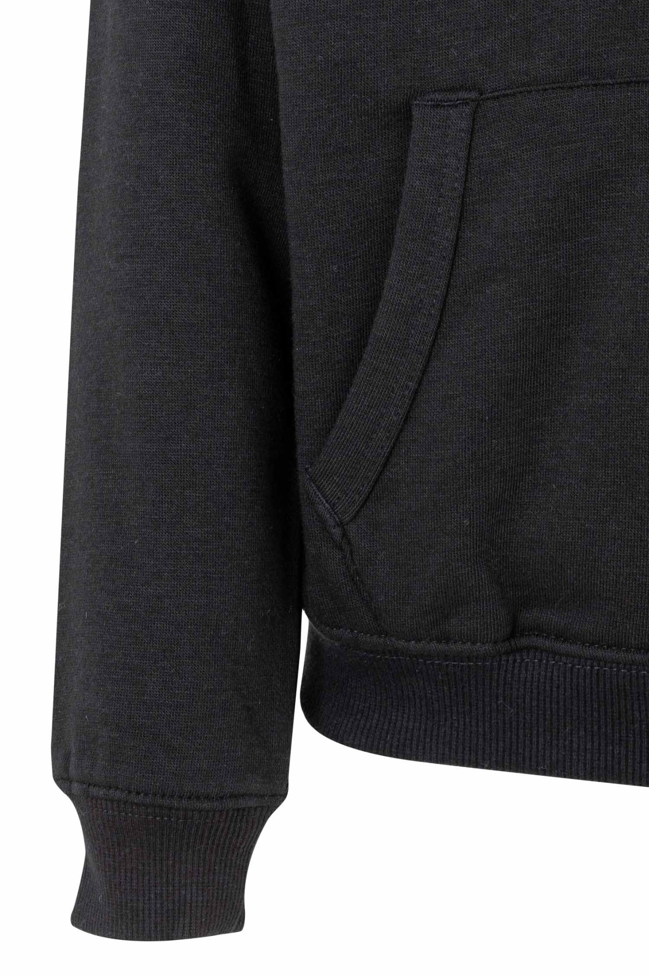 SF270K.SUDADERA CREM/CAPUCHA KIDS BLACK 1/2