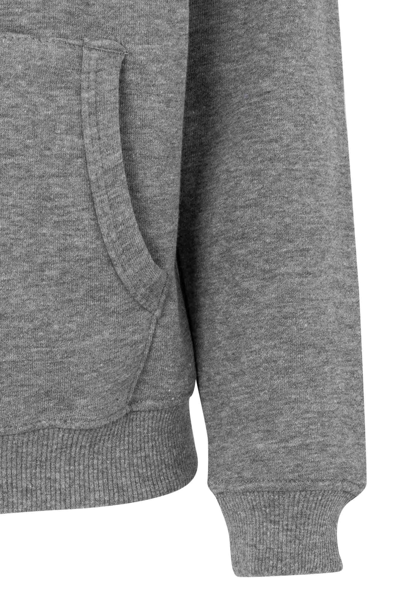 SF270K.SUDADERA CREM/CAPUCHA KIDS HEATHER GREY 1/2