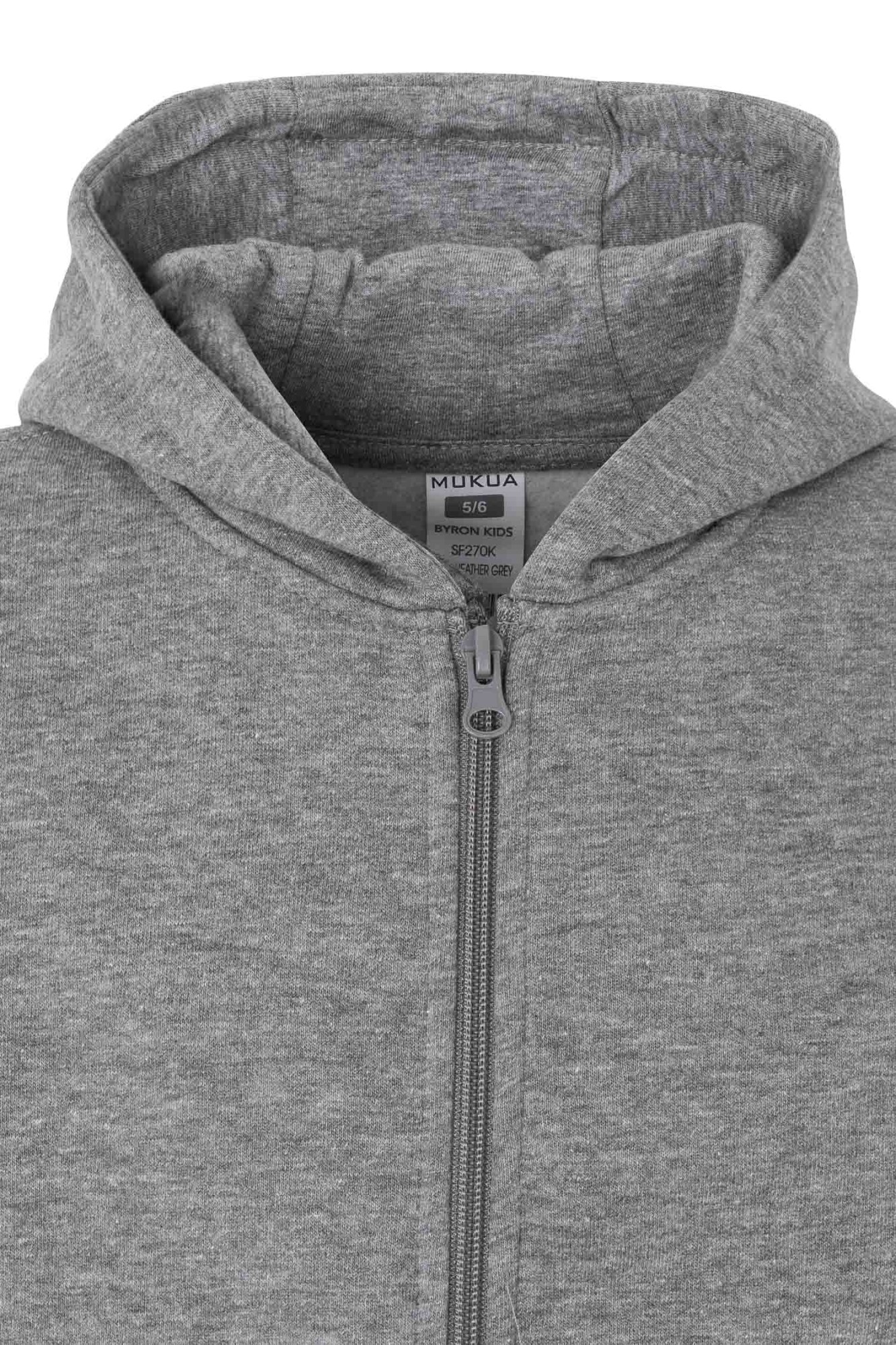 SF270K.SUDADERA CREM/CAPUCHA KIDS HEATHER GREY 1/2