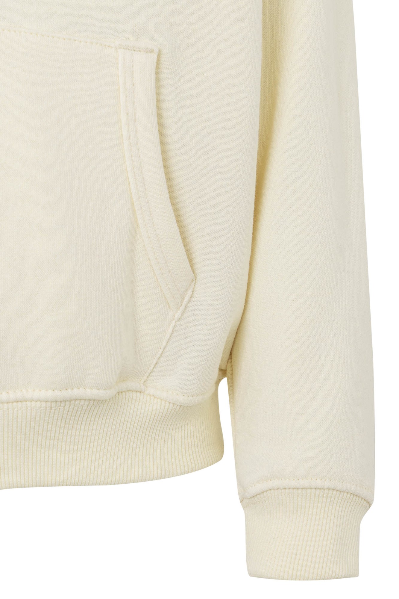 SF270K.SUDADERA CREM/CAPUCHA KIDS IVORY 1/2