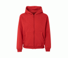 SF270K.SUDADERA CREM/CAPUCHA KIDS RED 1/2