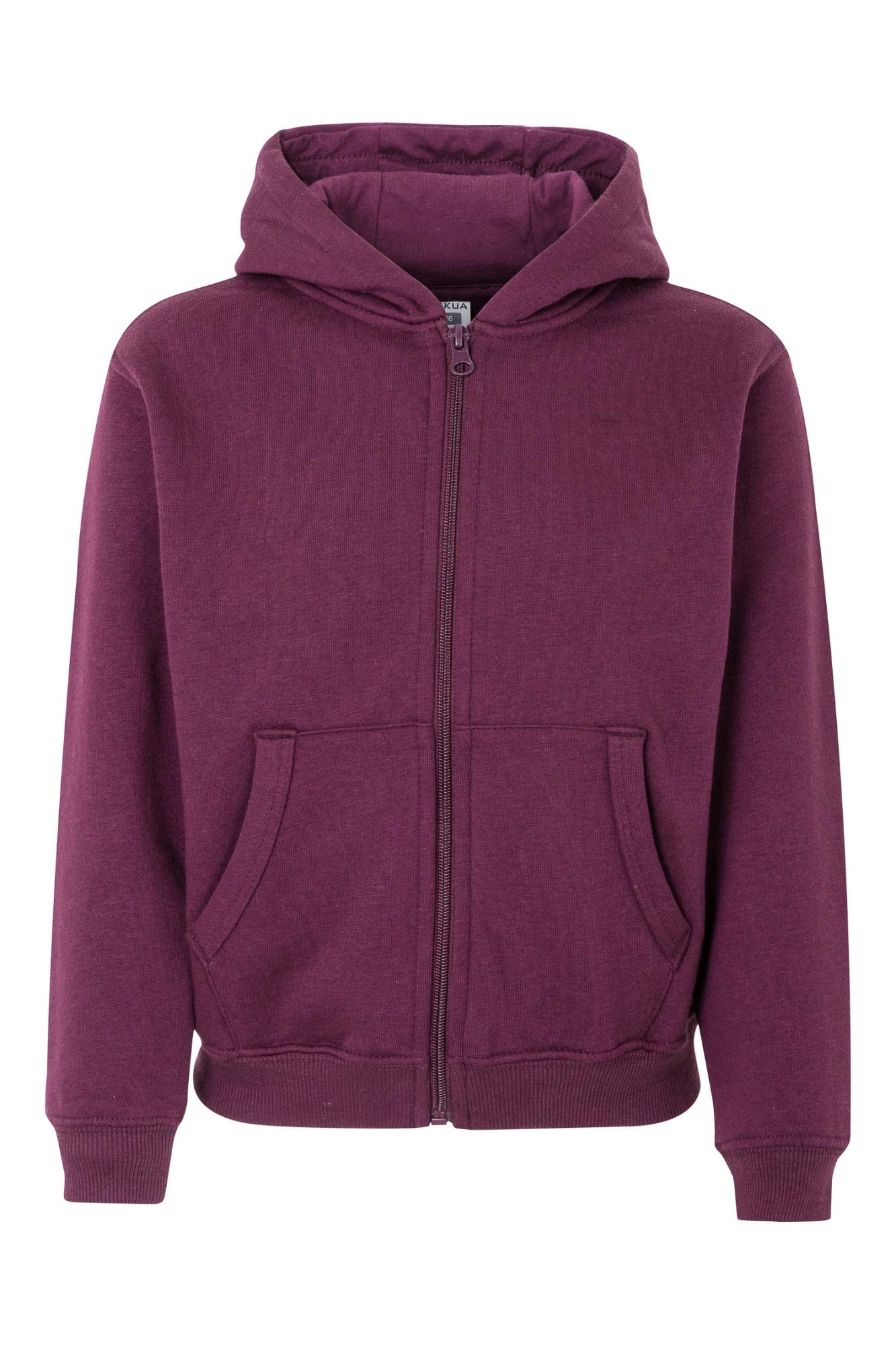 SF270K.SUDADERA CREM/CAPUCHA KIDS WINE 1/2