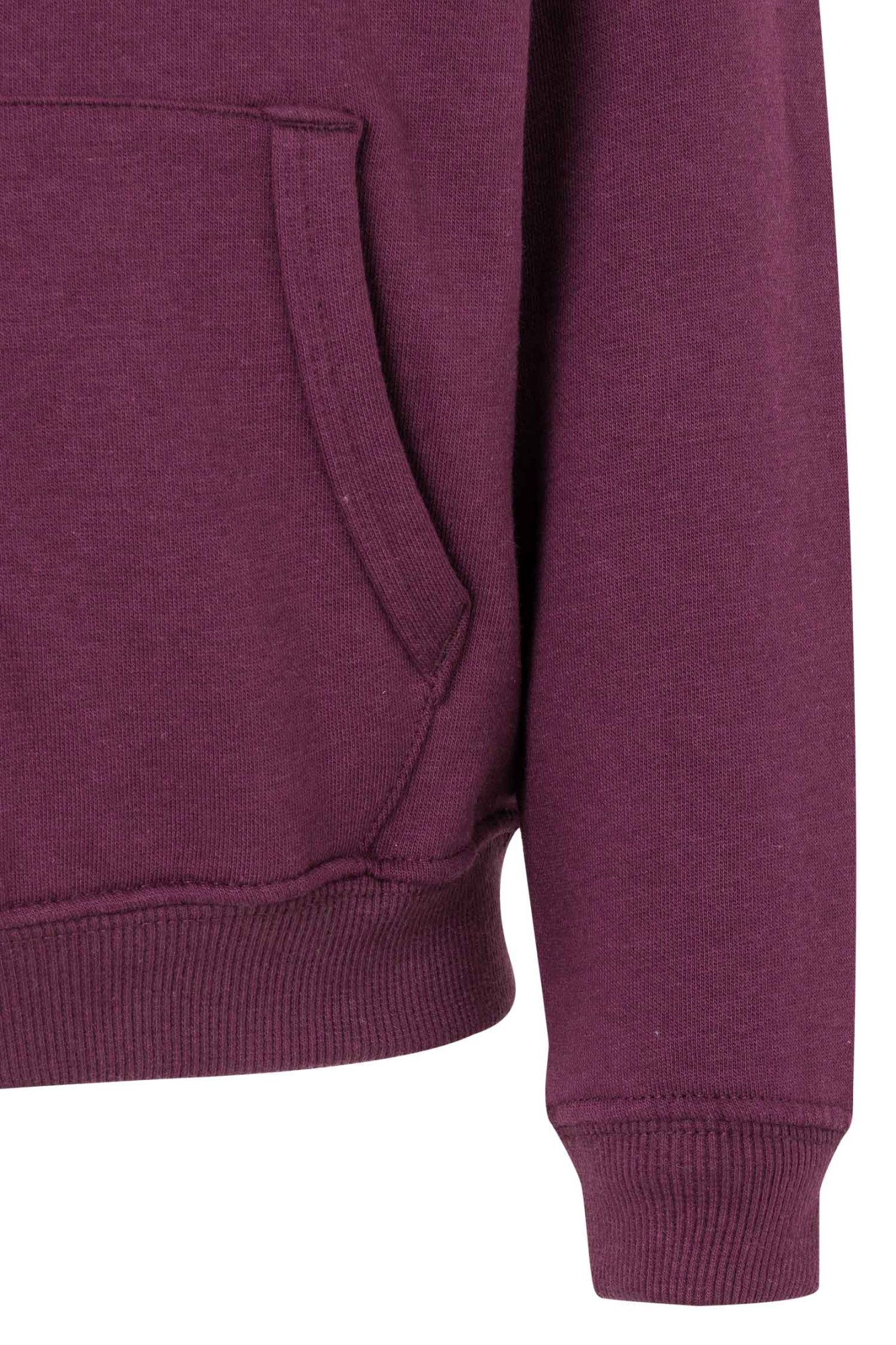 SF270K.SUDADERA CREM/CAPUCHA KIDS WINE 1/2