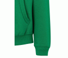 SF270K.SUDADERA CREM/CAPUCHA KIDS KELLY GREEN 1/2