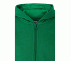 SF270K.SUDADERA CREM/CAPUCHA KIDS KELLY GREEN 1/2