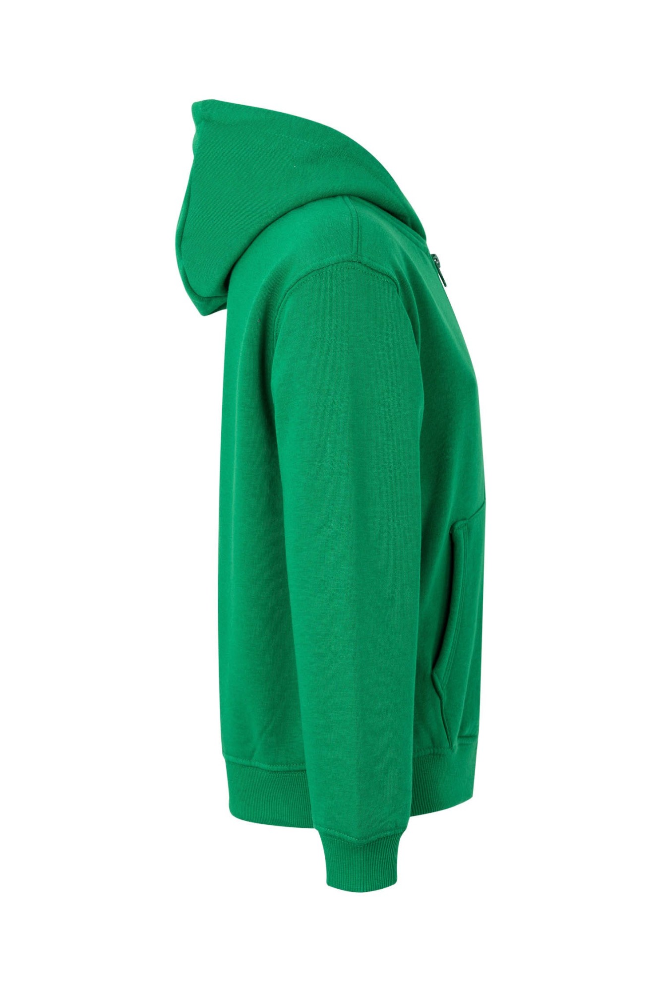 SF270K.SUDADERA CREM/CAPUCHA KIDS KELLY GREEN 1/2