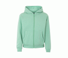 SF270K.SUDADERA CREM/CAPUCHA KIDS SAGE 1/2
