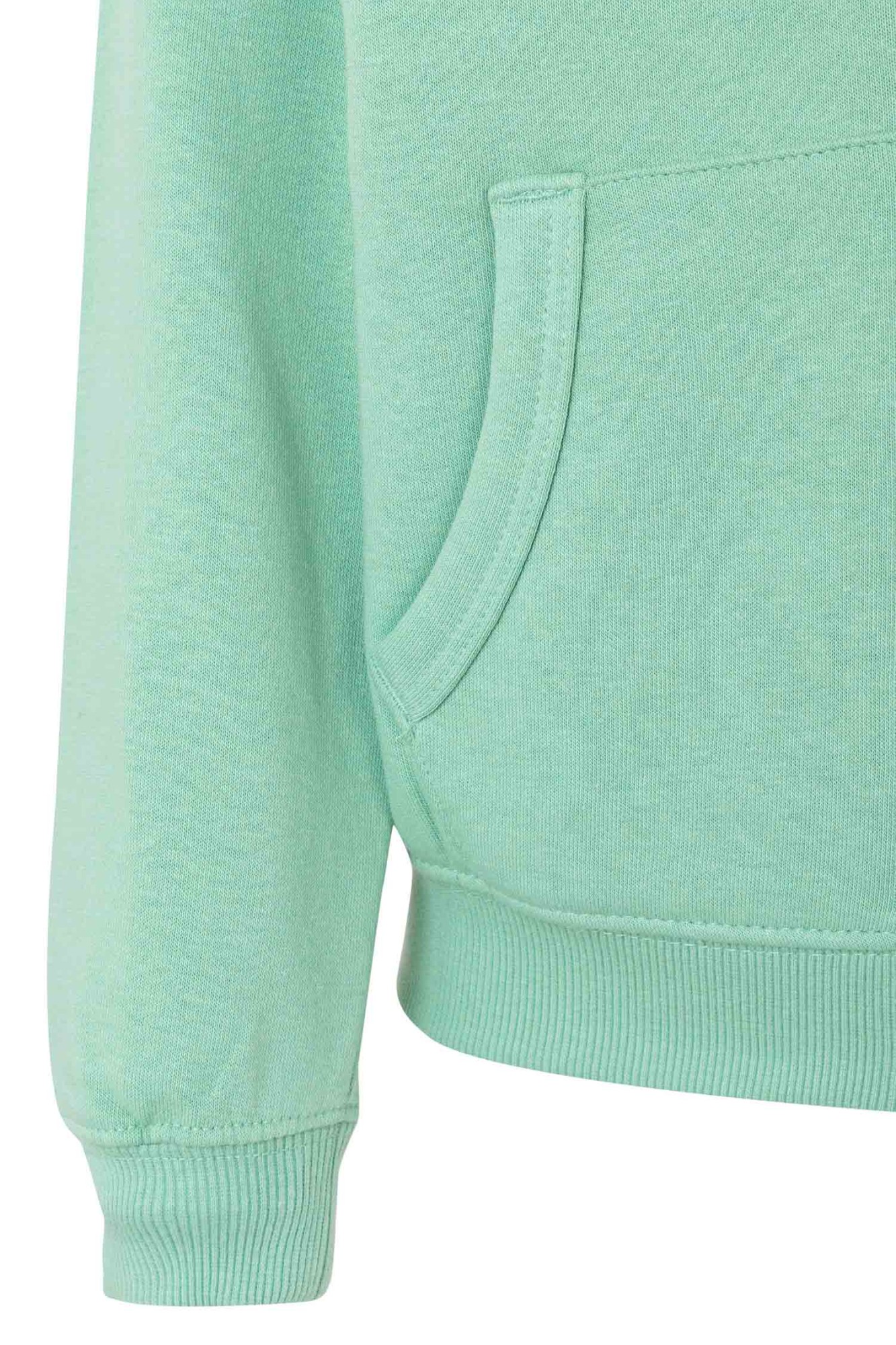 SF270K.SUDADERA CREM/CAPUCHA KIDS SAGE 1/2