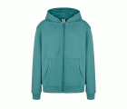 SF270K.SUDADERA CREM/CAPUCHA KIDS TEAL 1/2