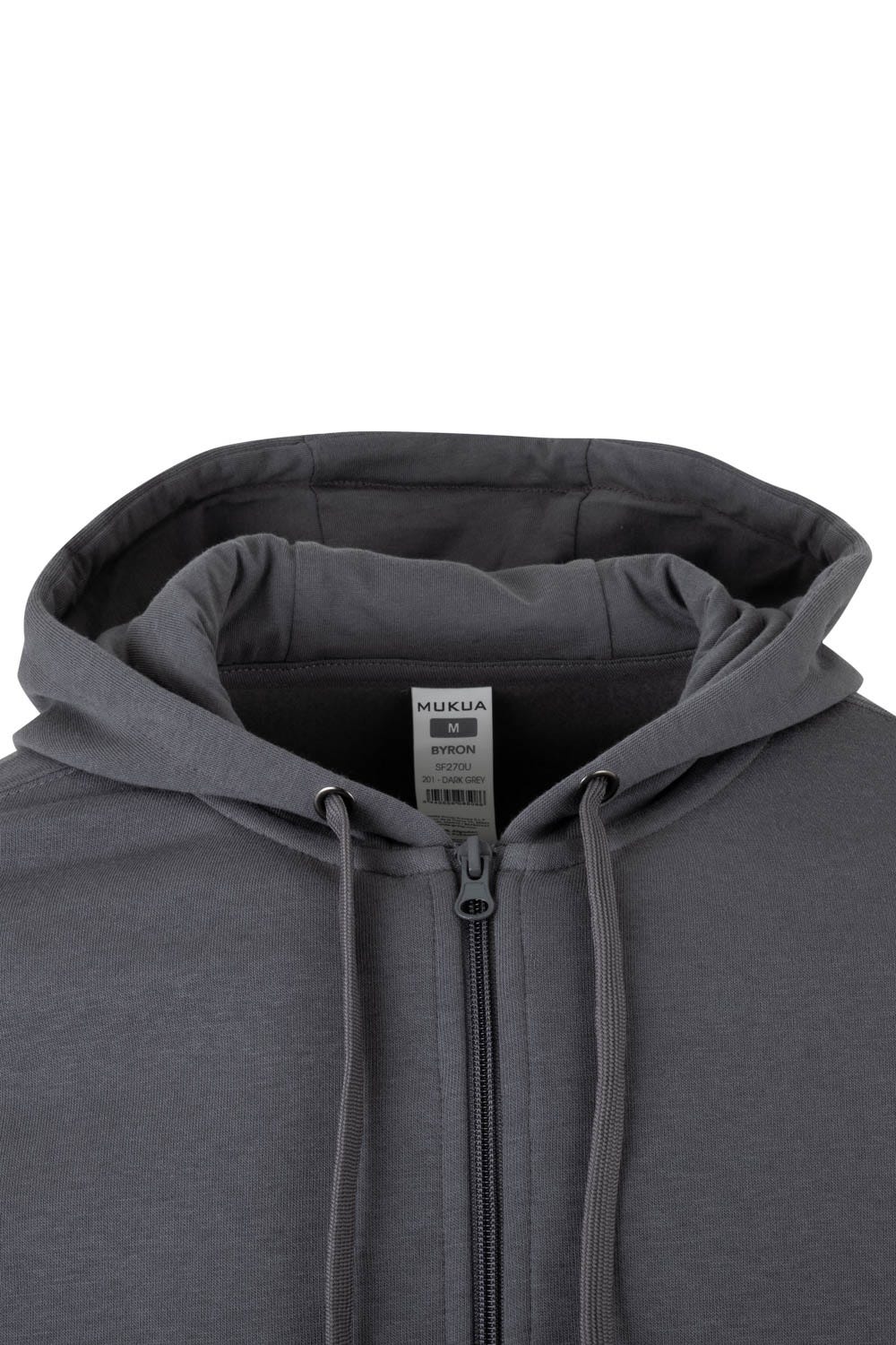 SF270U.SUDADERA CREMALLERA CAPUCHA DARK GREY 2XL