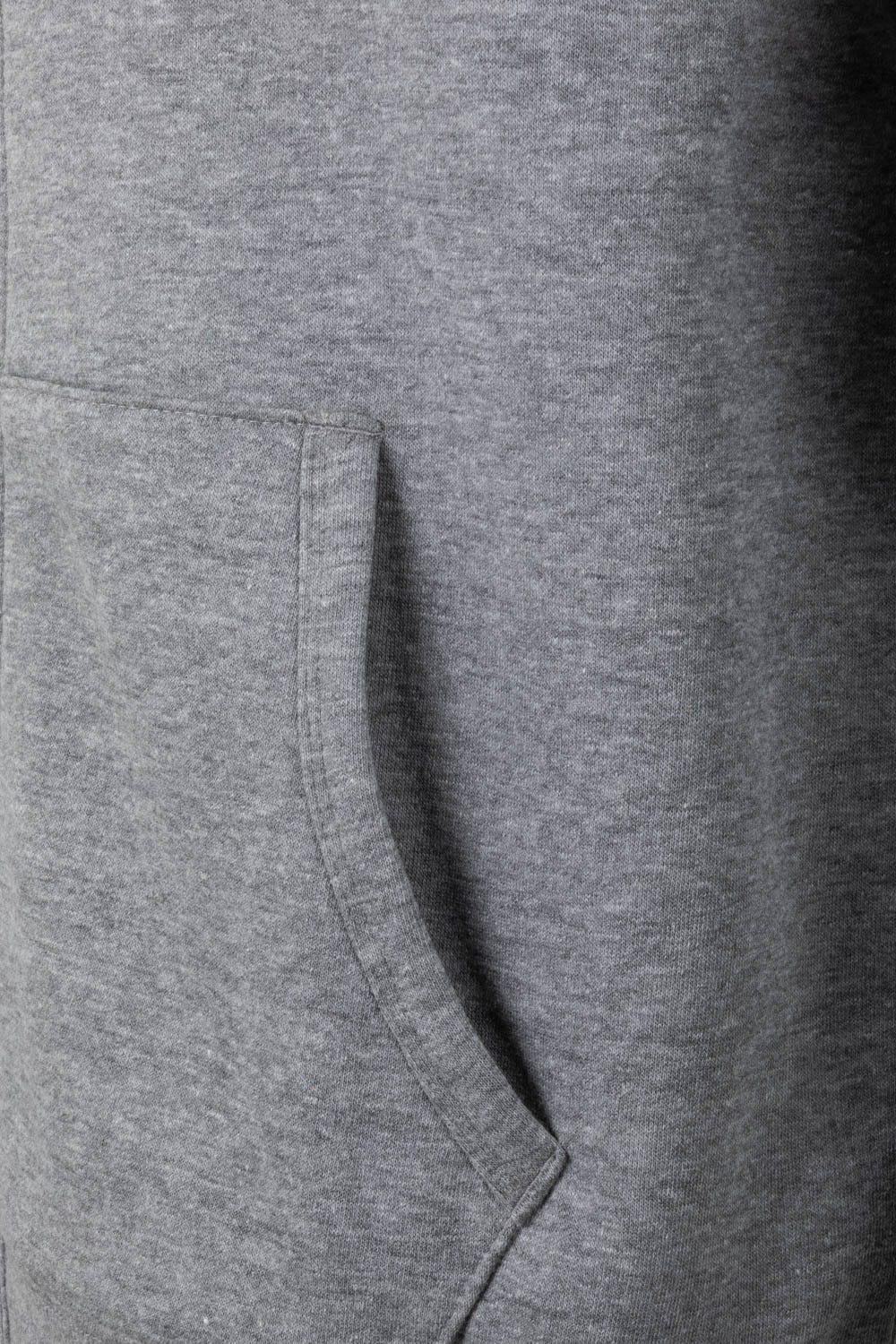 SF270U.SUDADERA CREMALLERA CAPUCHA HEATHER GREY 2XL