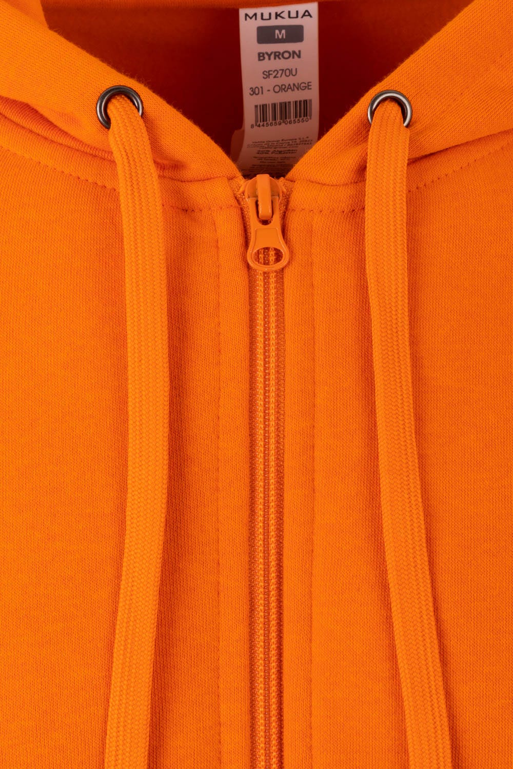 SF270U.SUDADERA CREMALLERA CAPUCHA ORANGE 2XL