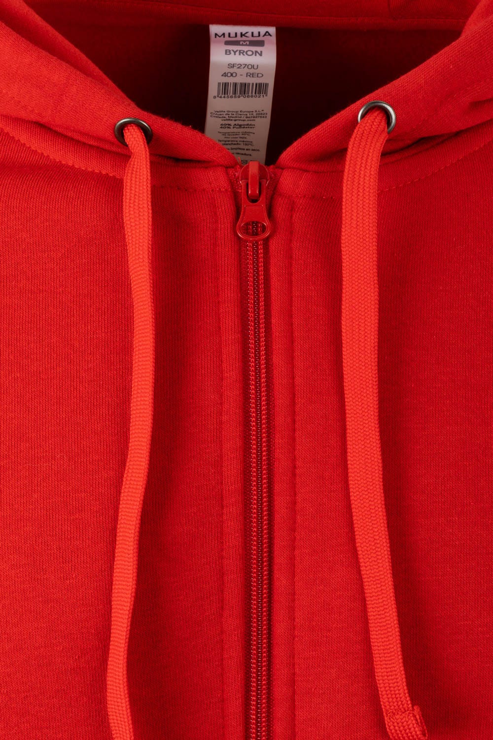 SF270U.SUDADERA CREMALLERA CAPUCHA RED 2XL