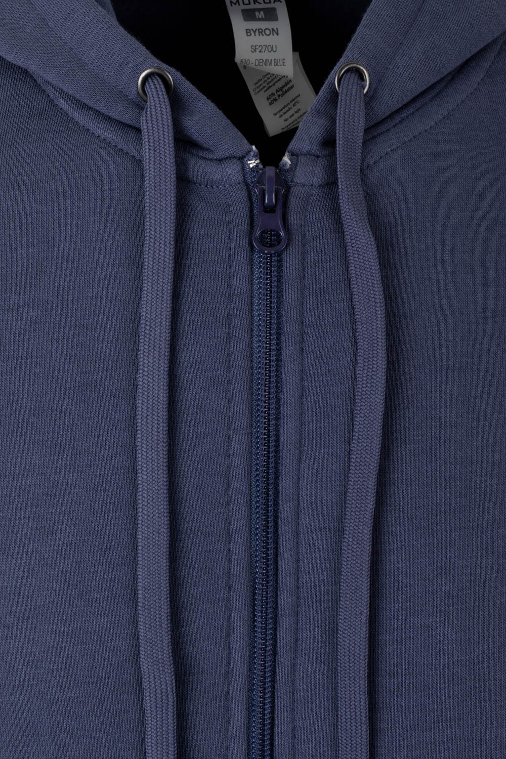 SF270U.SUDADERA CREMALLERA CAPUCHA DENIM BLUE 2XL