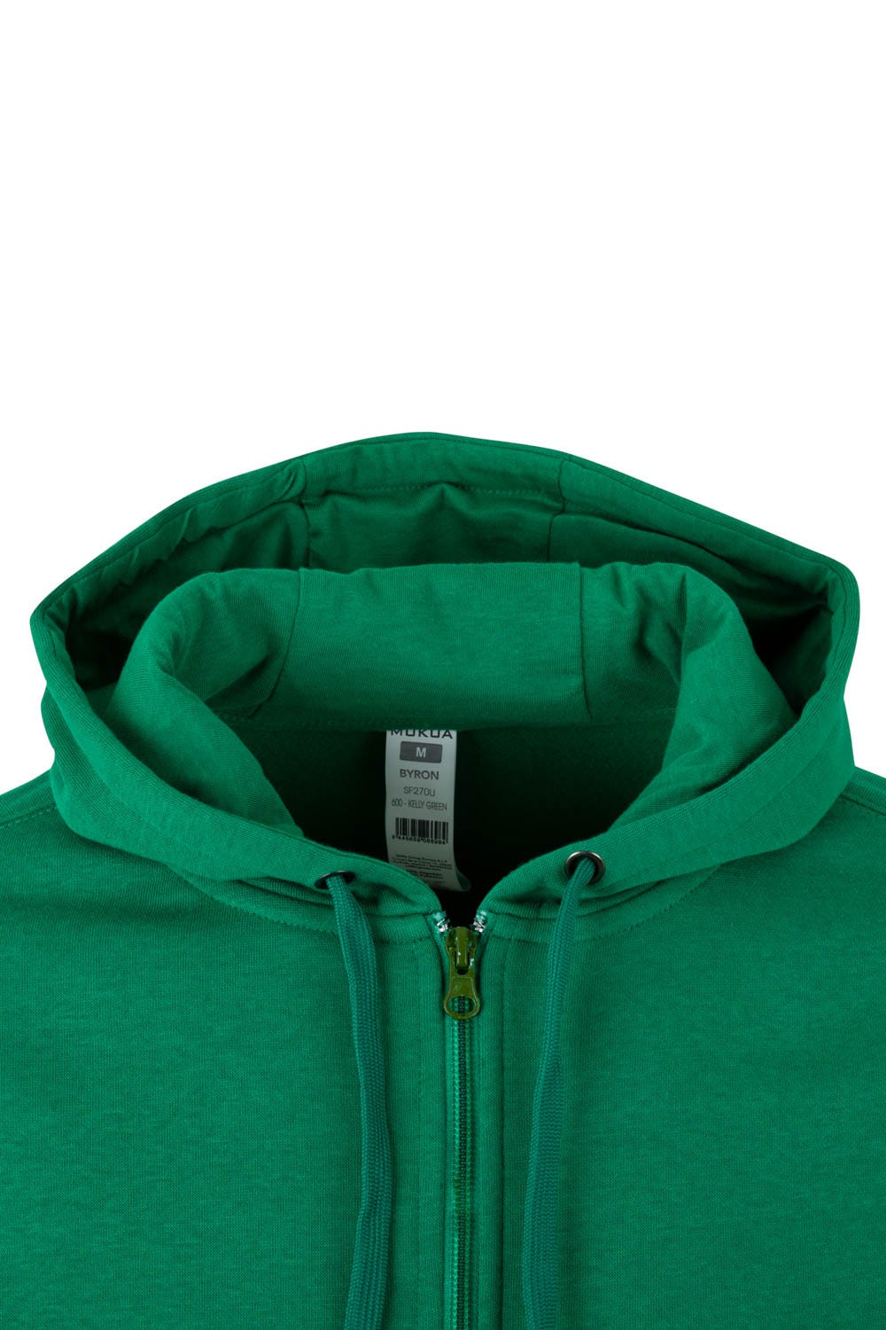 SF270U.SUDADERA CREMALLERA CAPUCHA KELLY GREEN 2XL