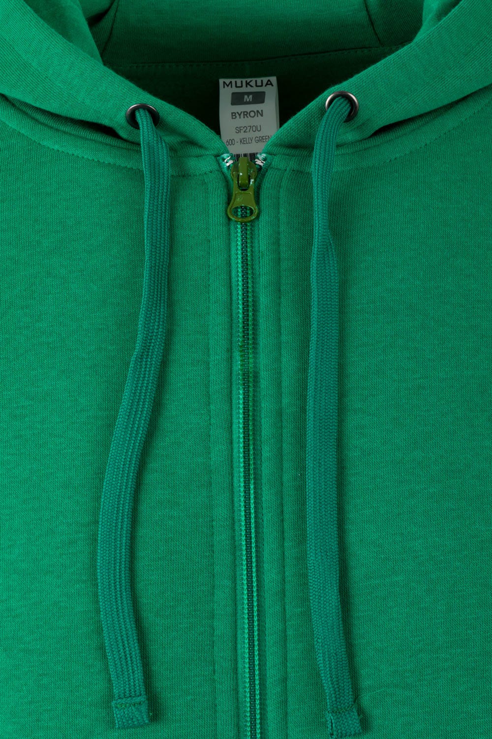 SF270U.SUDADERA CREMALLERA CAPUCHA KELLY GREEN 2XL