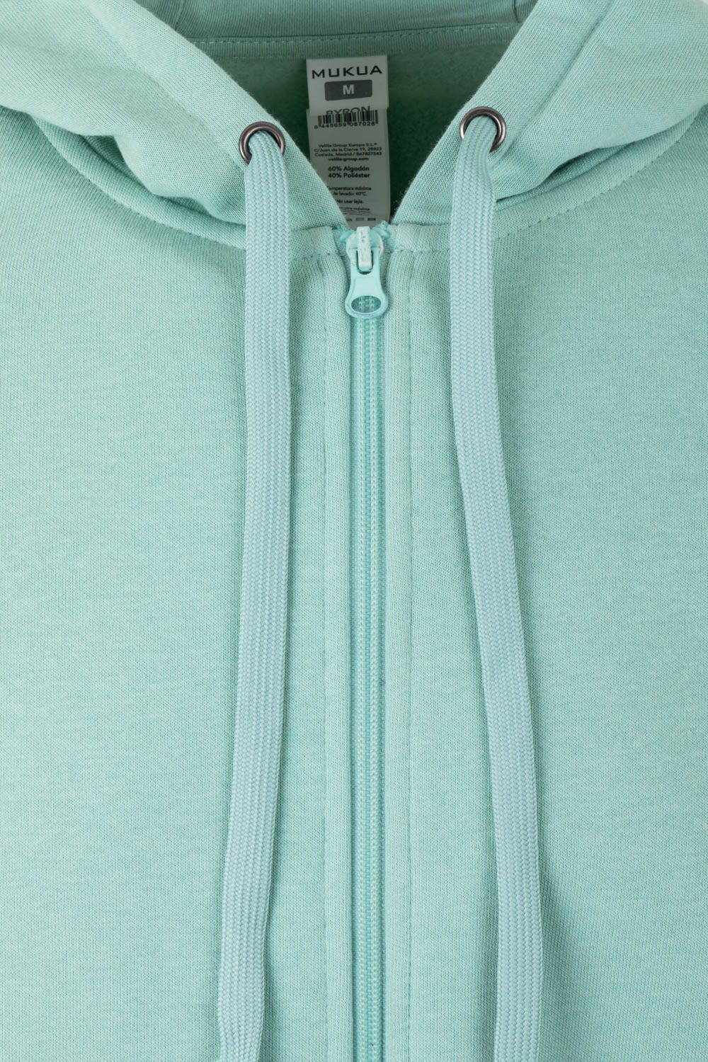 SF270U.SUDADERA CREMALLERA CAPUCHA SAGE 2XL