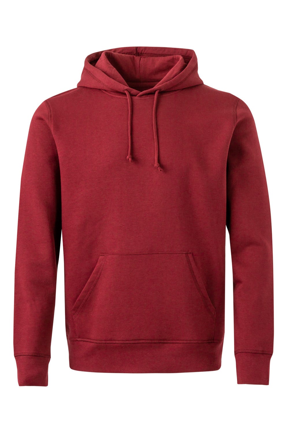 SHN290U.SUDADERA CAPUCHA UNISEX GOTS BURGUNDY 2XL