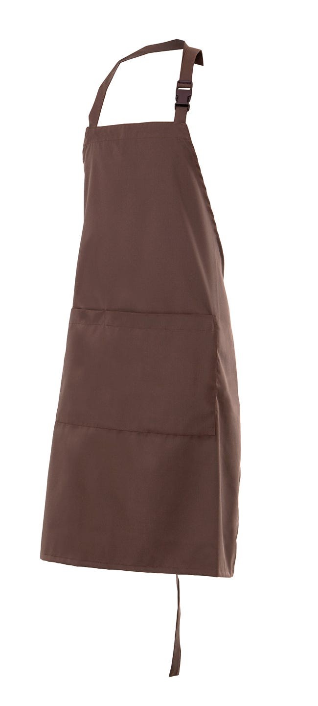 TREPAT.DELANTAL PETO MARRÓN U