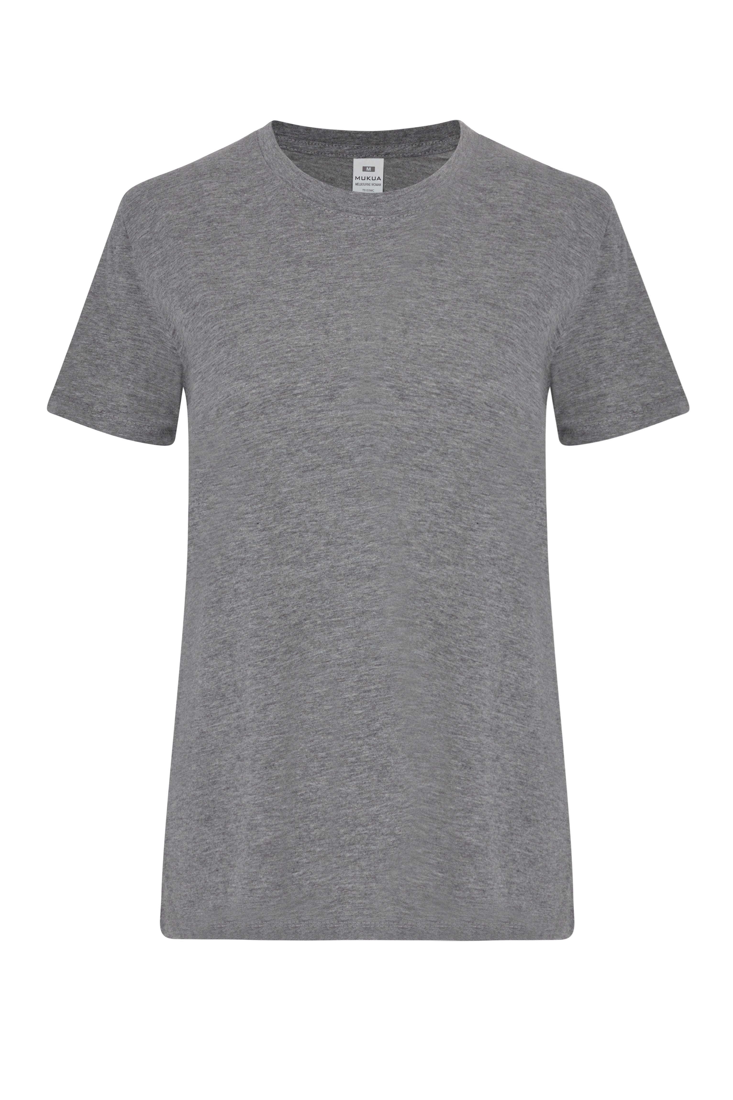 TS155WC.CAMISETA MANGA CORTA MUJER HEATHER GREY XS