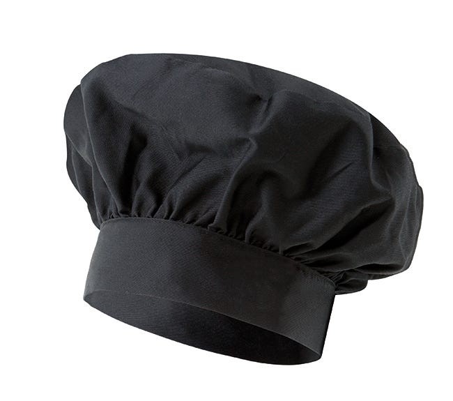 VAINILLA.GORRO COCINA FRANCÉS NEGRO U