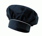 VAINILLAV.GORRO COCINA FRANCÉS NEGRO/BLANCO U