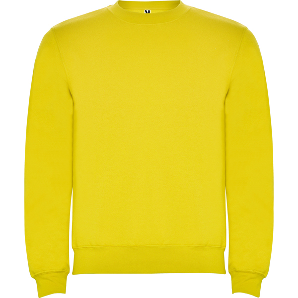 SUDADERA MOD. CLASICA, COLOR AMARILLO