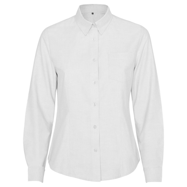 CAMISA MOD. OXFORD WOMAN, COLOR BLANCO