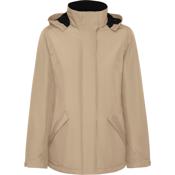 PARKA MOD. AMERICA WOMAN, COLOR ARENA OSCURO