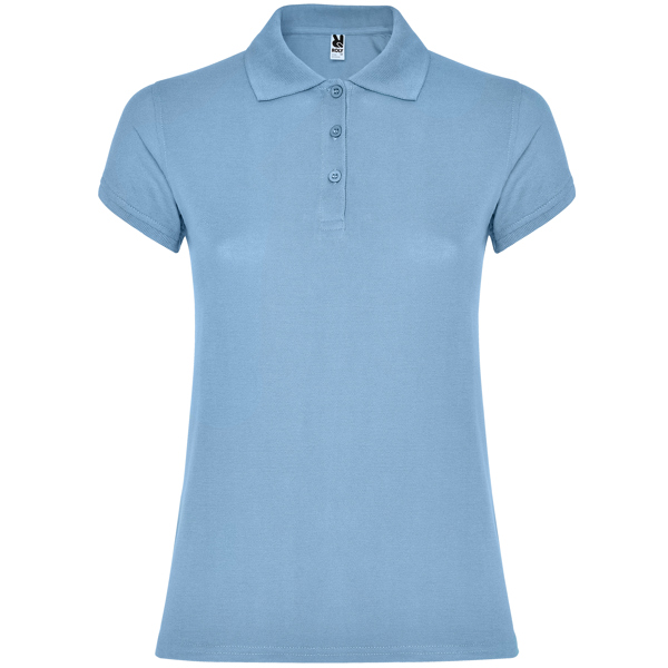 POLO MOD. STAR WOMAN, COLOR CELESTE