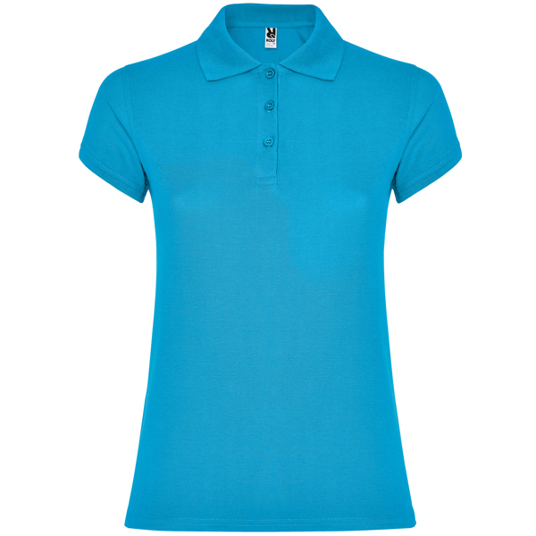 POLO MOD. STAR WOMAN, COLOR TURQUESA