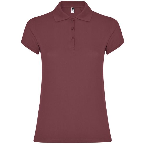 POLO MOD. STAR WOMAN, COLOR ROJO BAYA