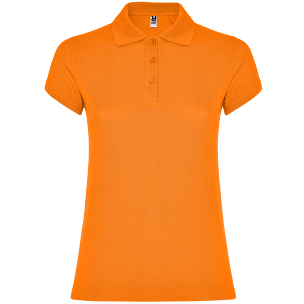 POLO MOD. STAR WOMAN, COLOR NARANJA