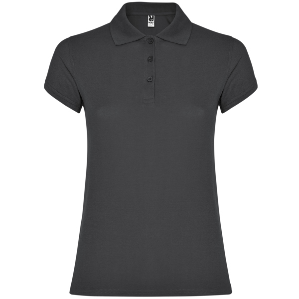 POLO MOD. STAR WOMAN, COLOR PLOMO OSCURO