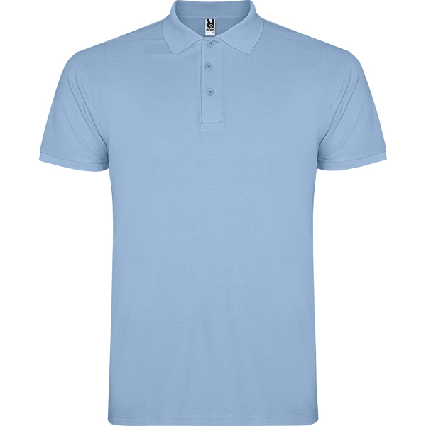 POLO MOD. STAR, COLOR CELESTE