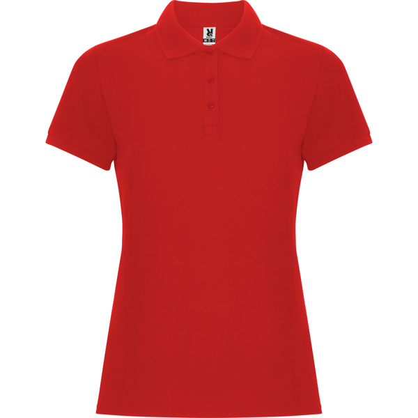 POLO MOD. PEGASO WOMAN PREMIUM, COLOR ROJO