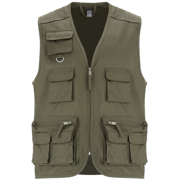 CHALECO MOD. VENERA, COLOR VERDE MILITAR