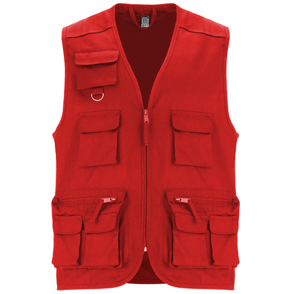 CHALECO MOD. VENERA, COLOR ROJO