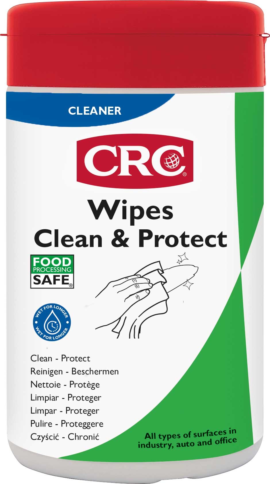 WIPES CLEAN & PROTECT: Toallitas limpiadoras con certificación NSF para usar en industria alimentaria