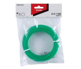 197472-9 Hilo de nylon tIpo trebol de cuatro hojas 2 mm x 15 m, verde