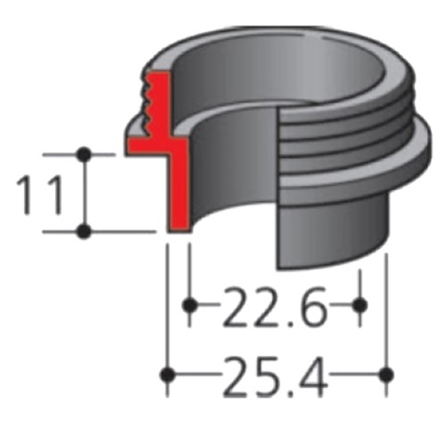 321812-1 Adaptador de guía de plantilla 22.6 x 25.4 x 11 mm