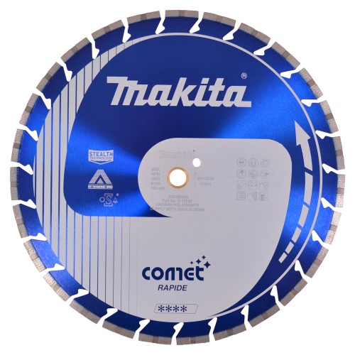 B-13596 Disco de diamante Comet Rapide, 400 x 25,4 / 20 mm