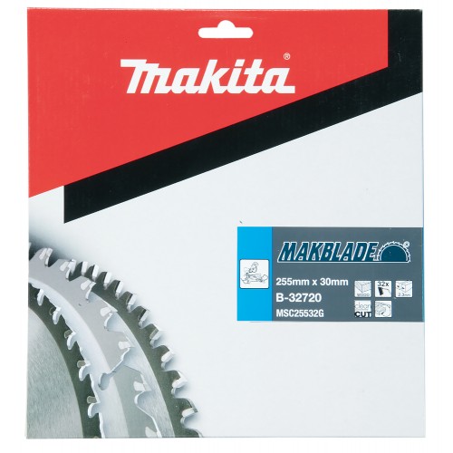 B-32720 Disco sierra circular , Makblade T.C.T, 255 x 30 mm, 32 D